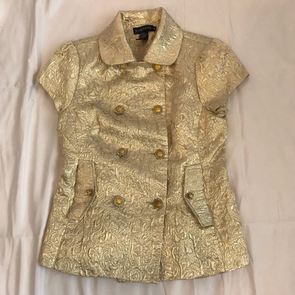 Rampage gold brocade jacket size medium - Picture 1 of 5